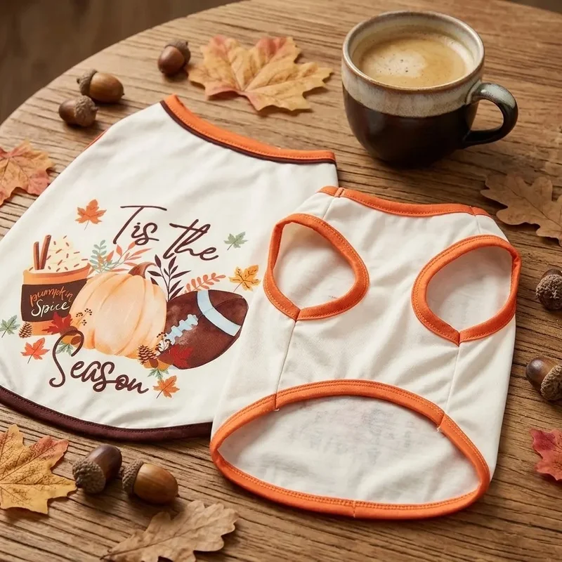 Chaleco Calabaza Beige para Gatos y Perros Pequeños - imagen 5