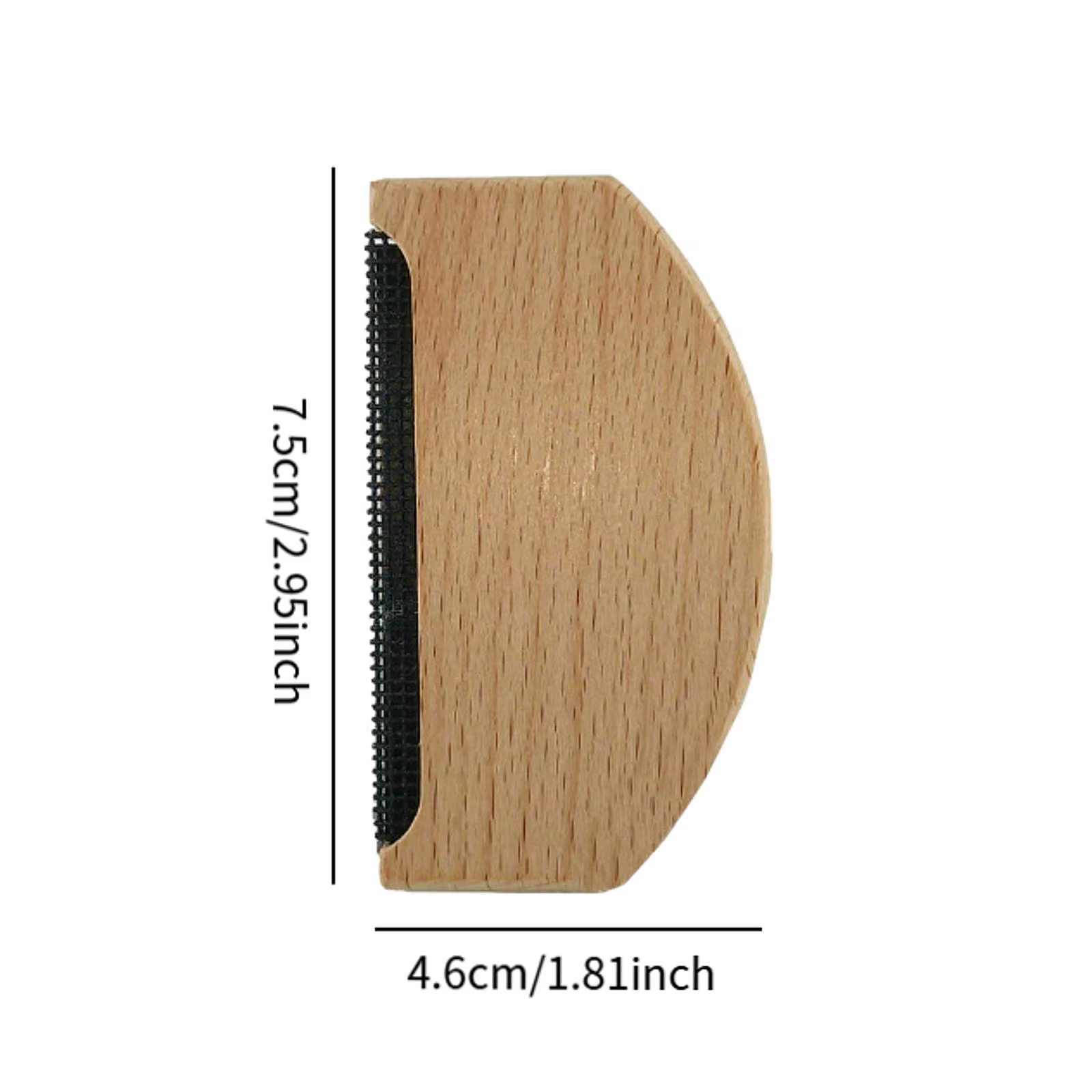 Quitapelusas portátil de madera para ropa y tejidos