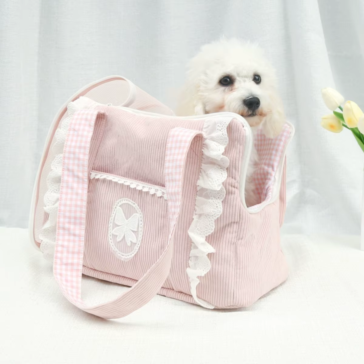 Bolsa de transporte para gatos y perros pequeños, mochila princesa - imagen 4