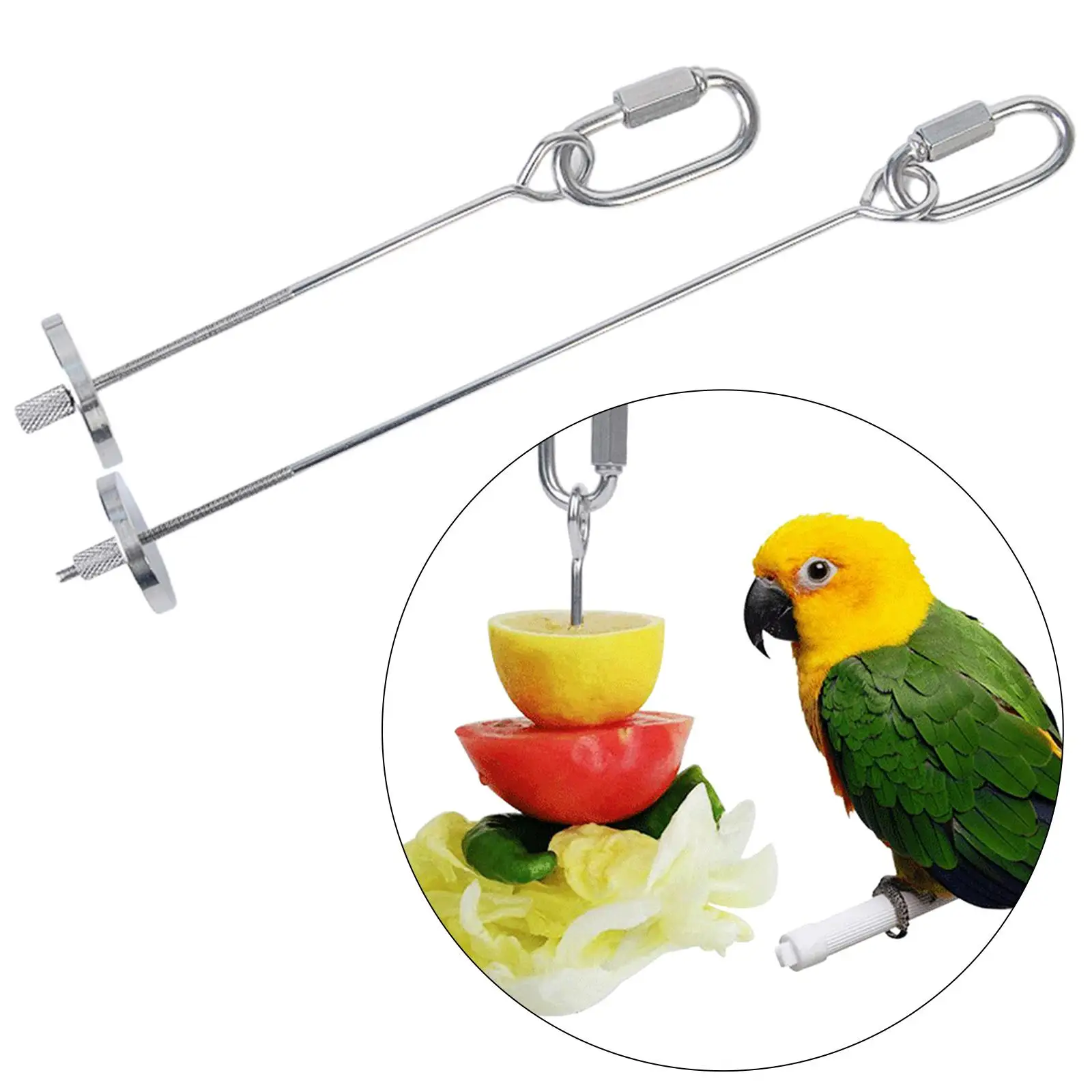 Palillos de acero inoxidable para alimentar pájaros