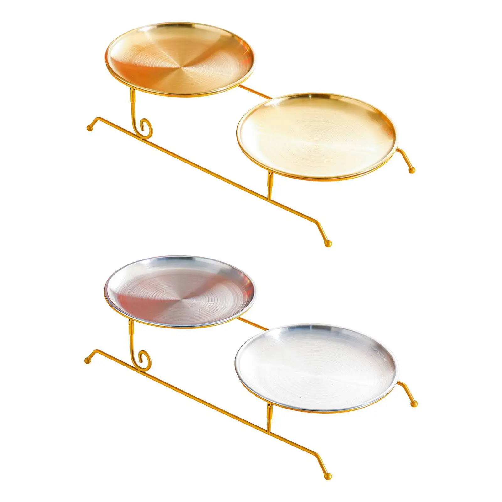 Diseño de doble piso elegant para mesa