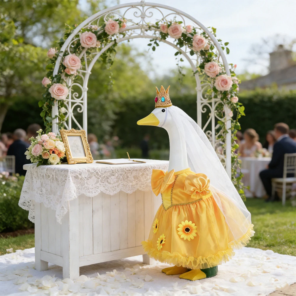 Ganso Blanco Inflable para Jardín y Boda – Decoración de Exterior - imagen 5