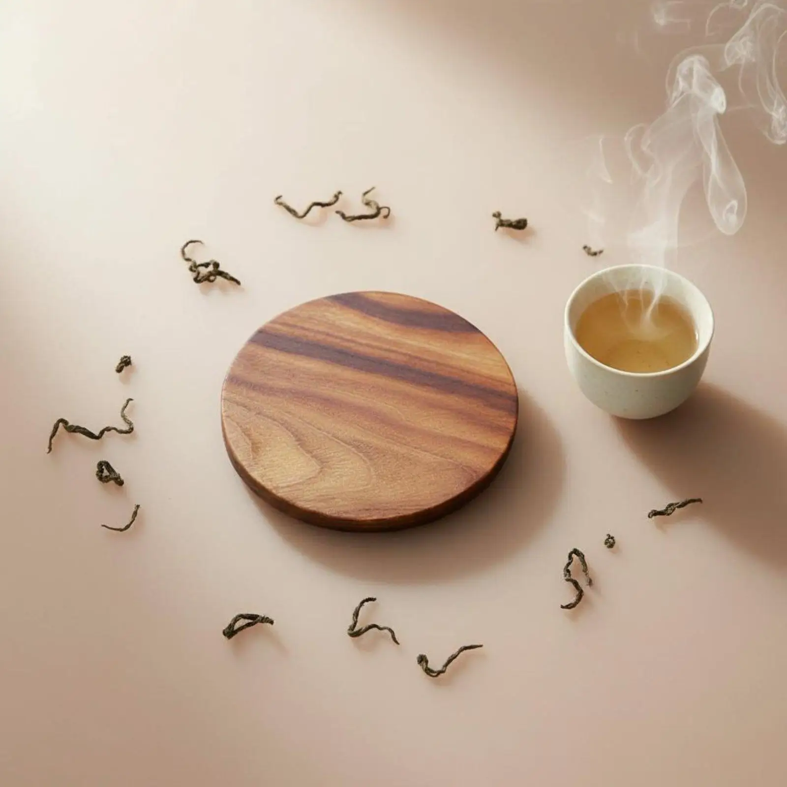 Posavasos de madera de alcanfor resistente al calor para platos calientes - imagen 2