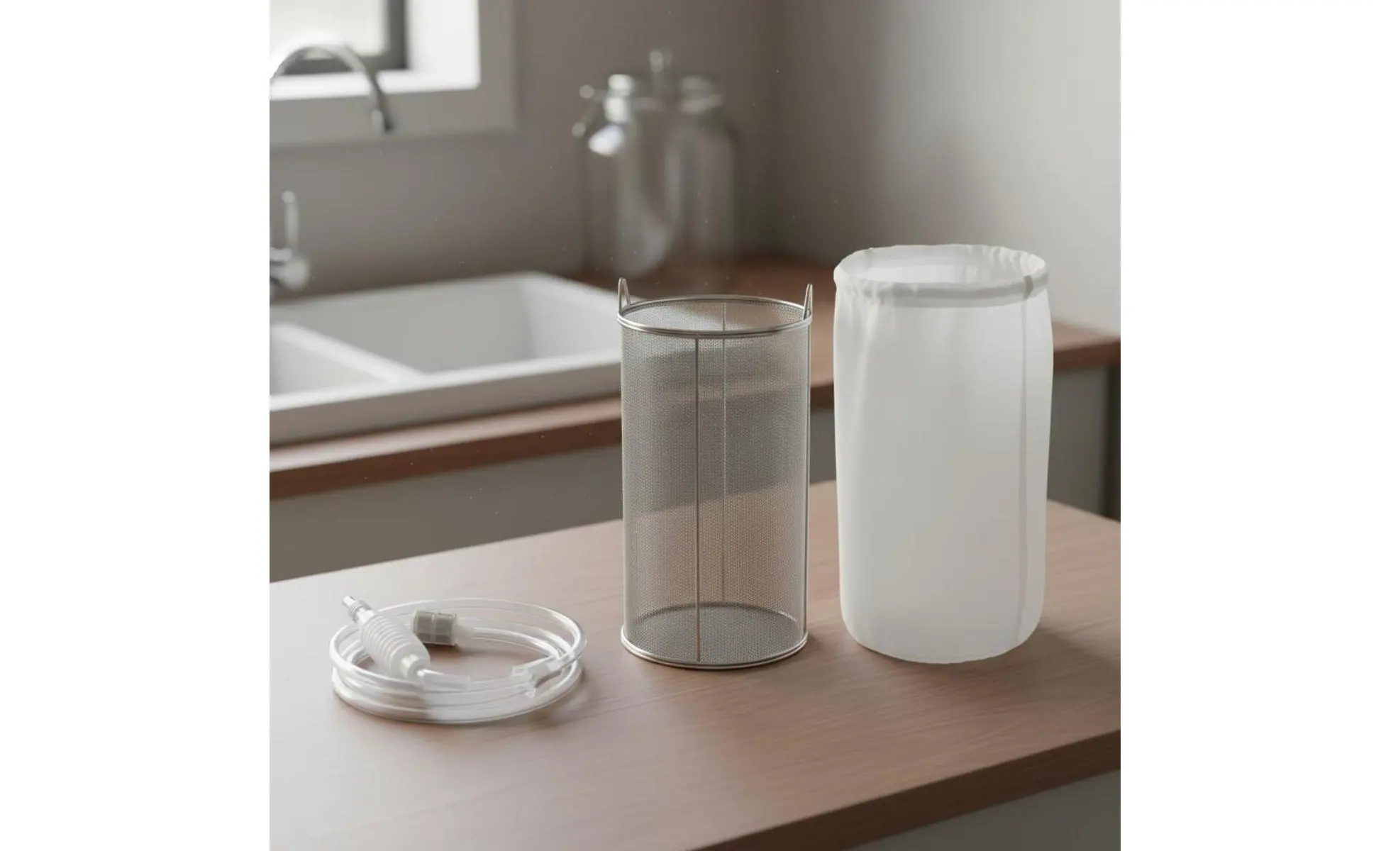 Cesta de malla profunda para filtrar bebidas fermentadas