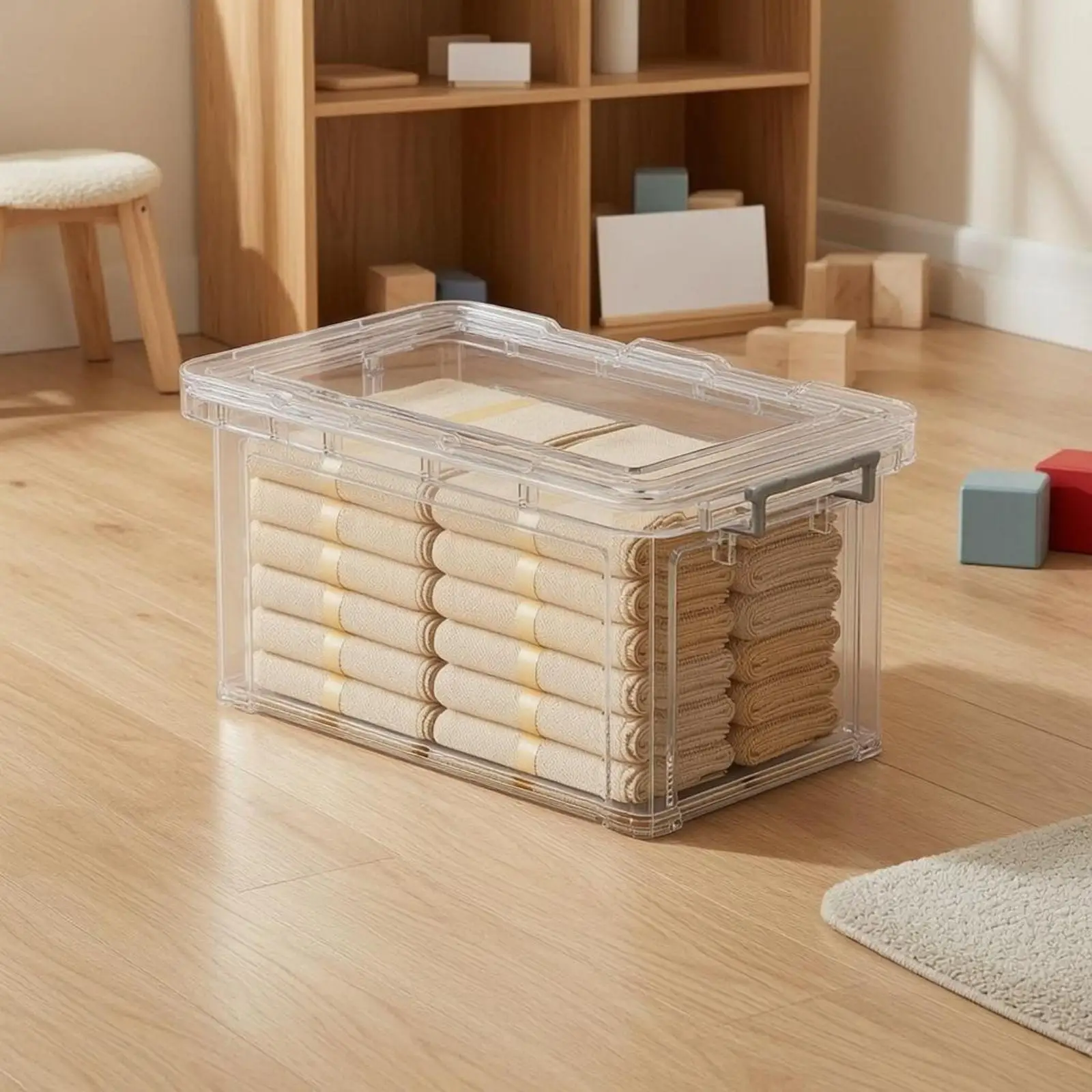 Caja Organizadora Transparente para Alimento de Gato y Perro - imagen 3