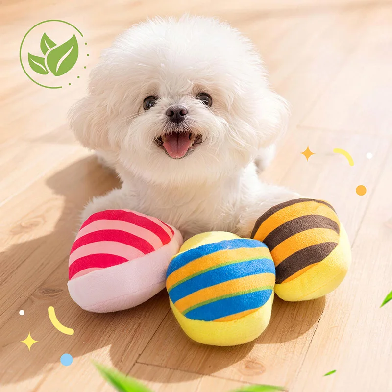 Juguete interactivo de peluche con chirrido para perros pequeños - imagen 5
