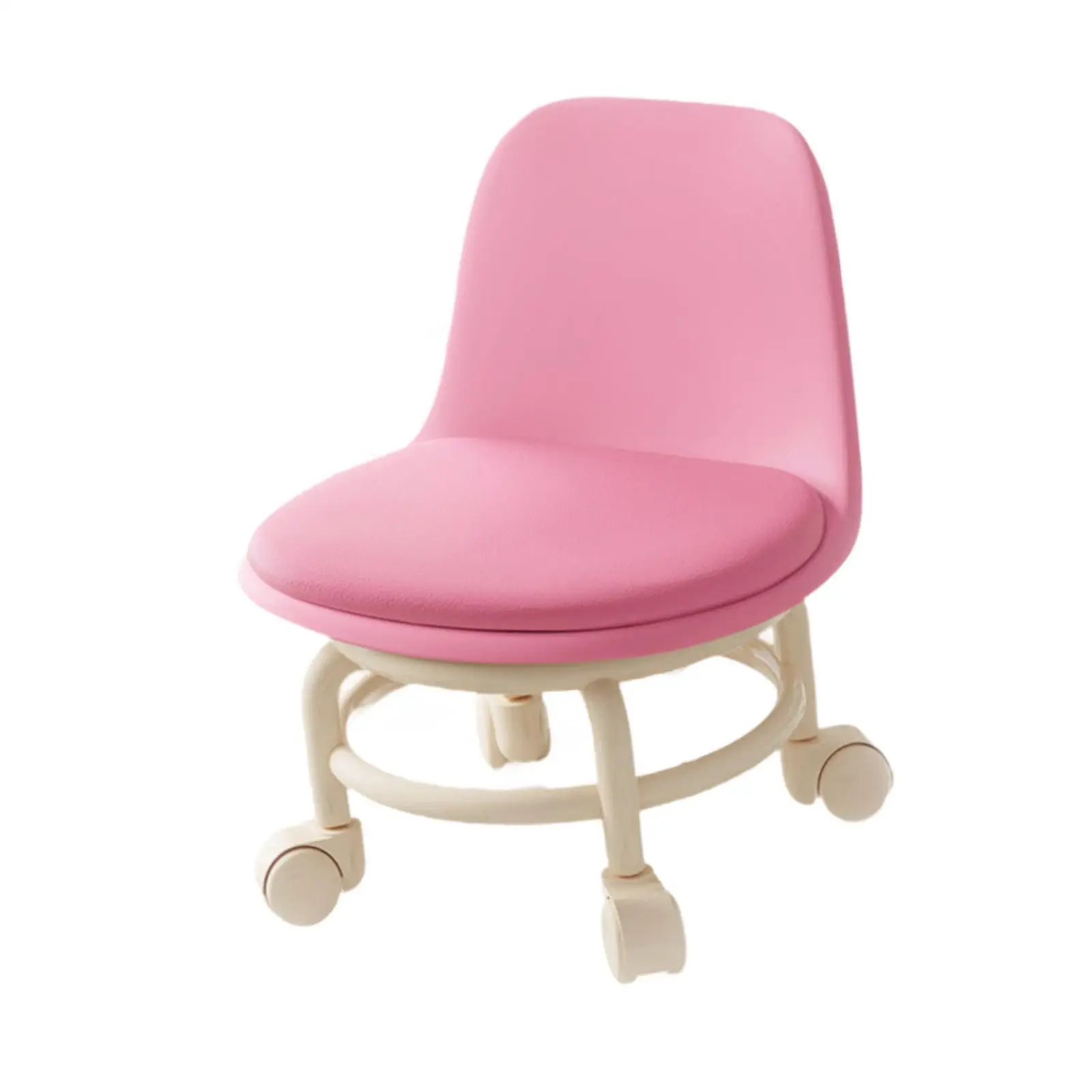 Taburete rodante ajustable con ruedas, diseño moderno para hogar - imagen 4