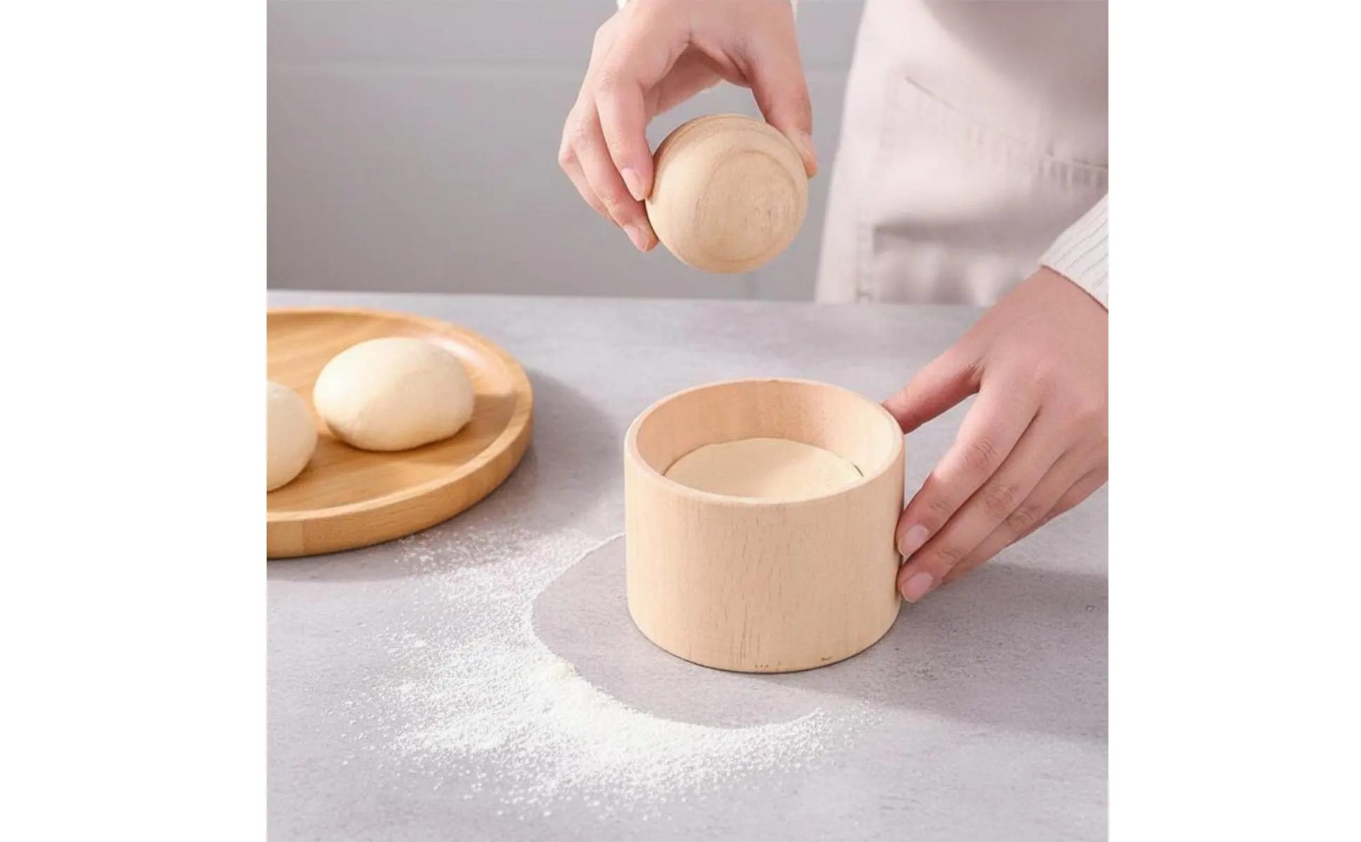 Prensa para empanadillas de madera, utensilio manual