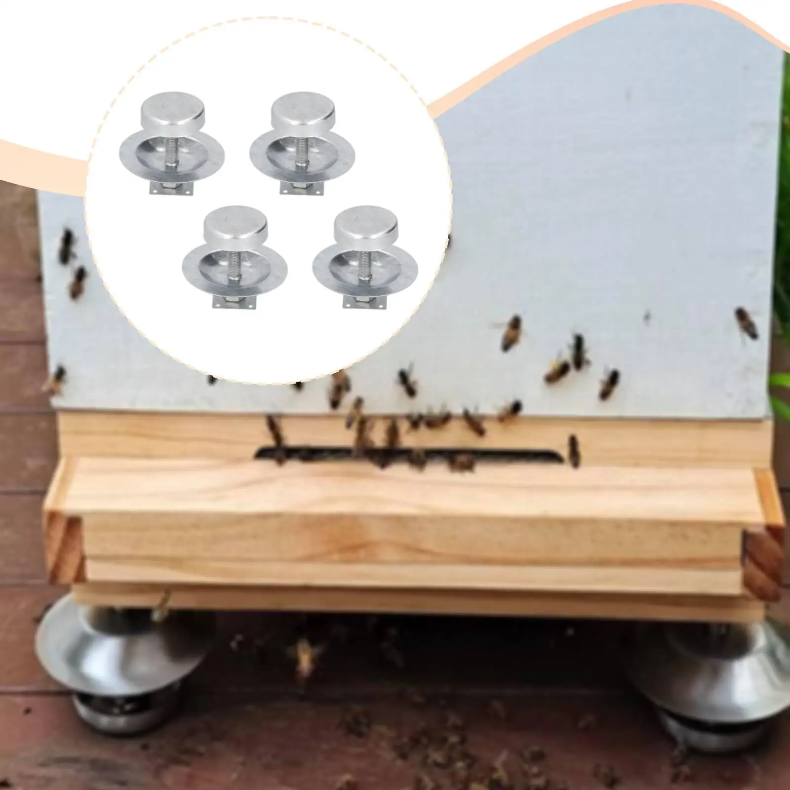 Patas de soporte para colmena, base estable y acceso eficaz - imagen 4