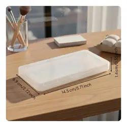 Estuche transparente apilable con tapa para cartillas gatos y perros