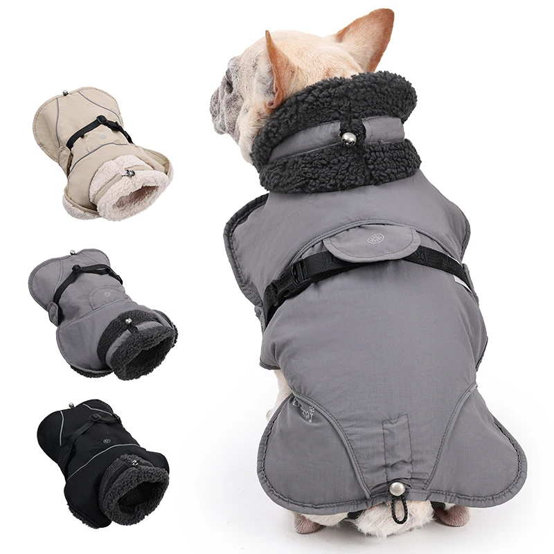 Abrigo impermeable cálido para perros: forro polar y reflectante - imagen 2