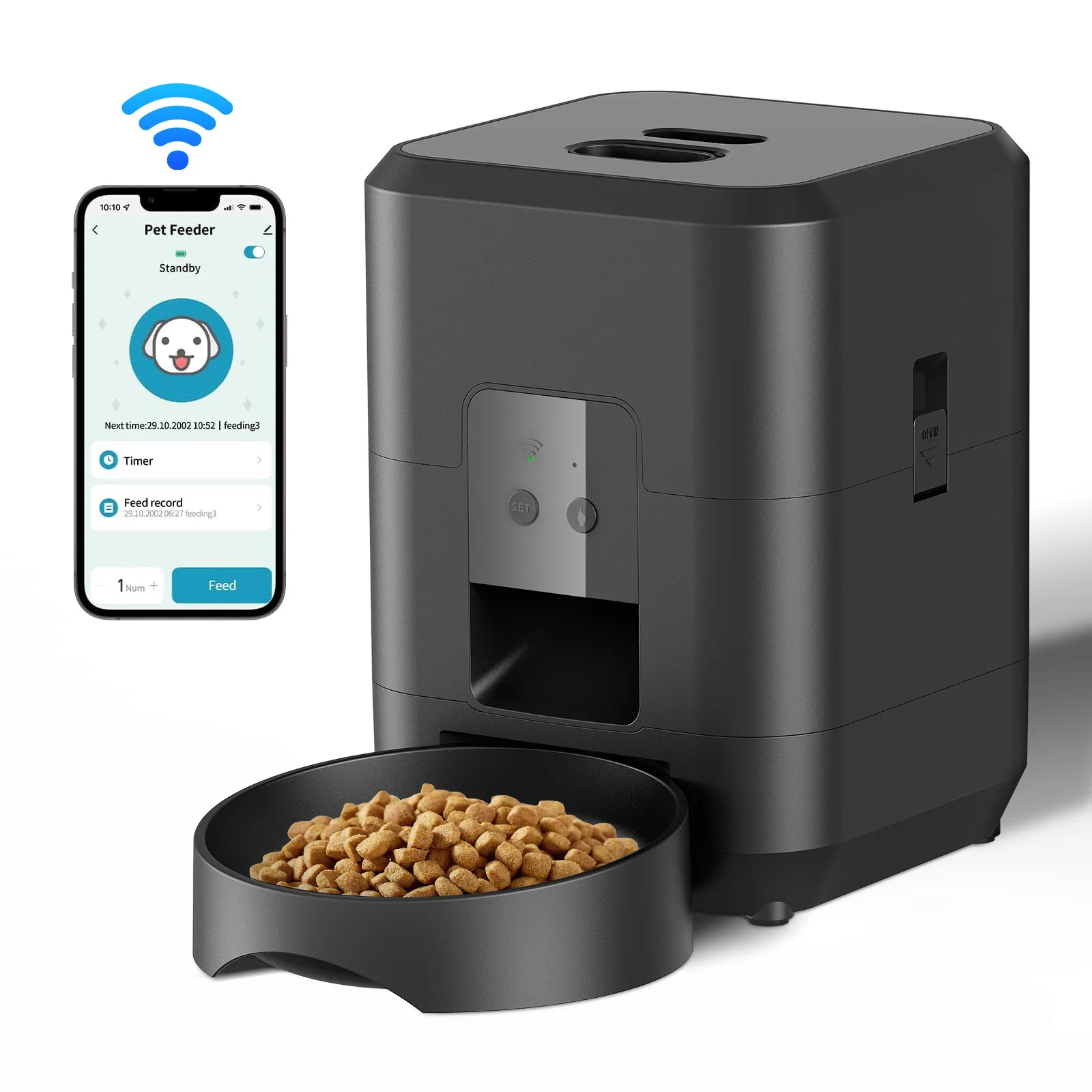 Dispensación de porciones para perros y gatos