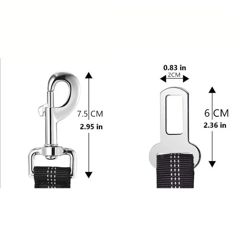 Cinturón de seguridad para perros con amortiguación y reflectante - imagen 5