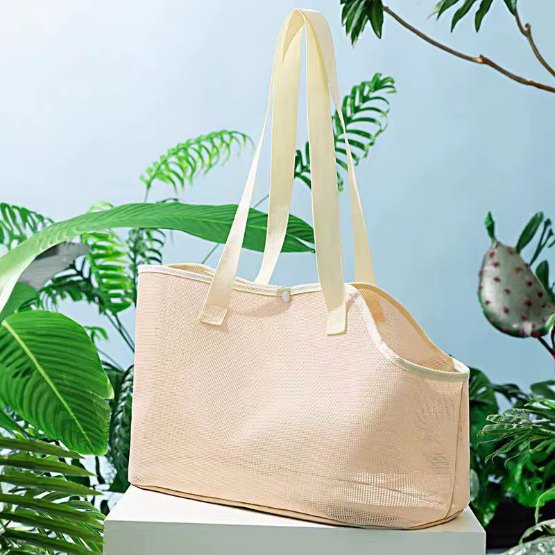 Bolsa de transporte transpirable de malla para gatos y perros - imagen 4