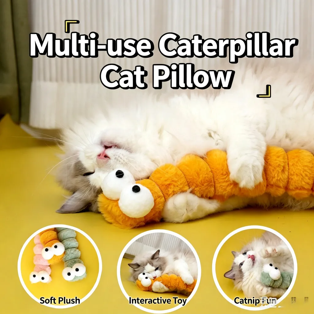 Almohada de peluche con hierba gatera para gatitos - imagen 3