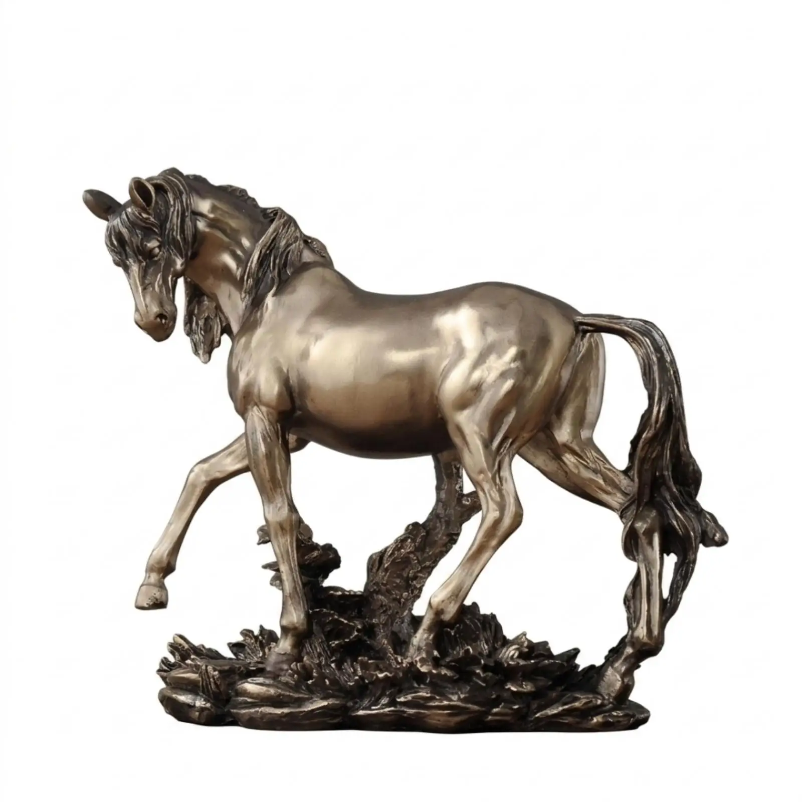 Estatua de Caballo en Bronce Fundido en Frío – Adorno Decorativo para Hogar - imagen 5
