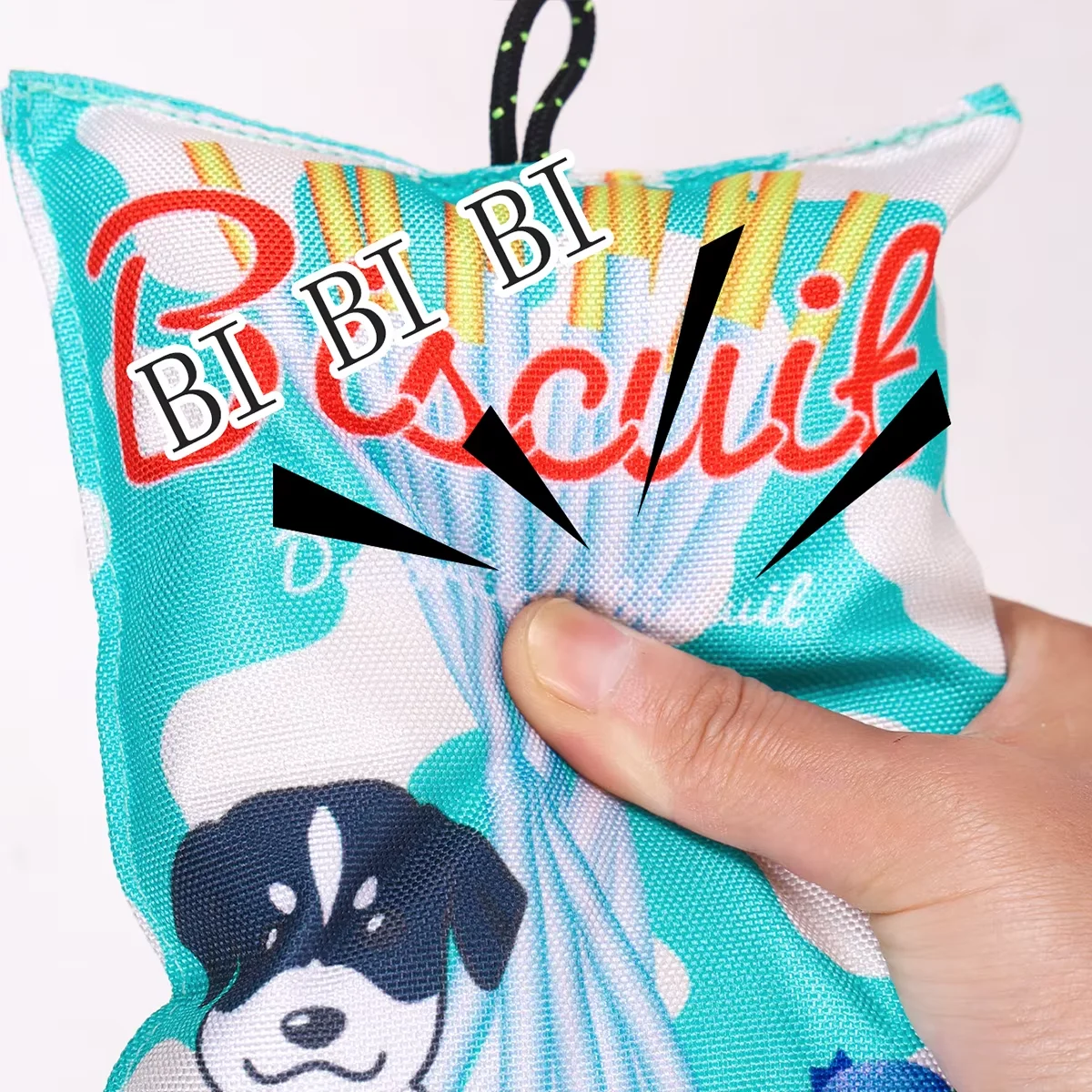 Juguete para perros con sonido patatas fritas y cuerda de algodón - imagen 5