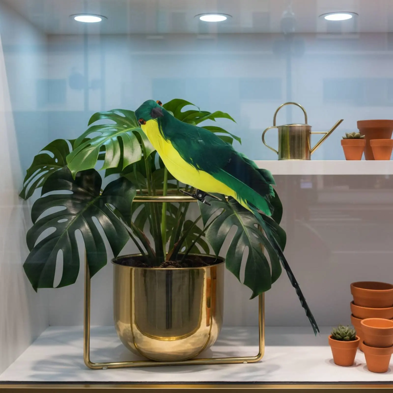 Papagayo artificial realista para decoración de gatos y perros - imagen 5