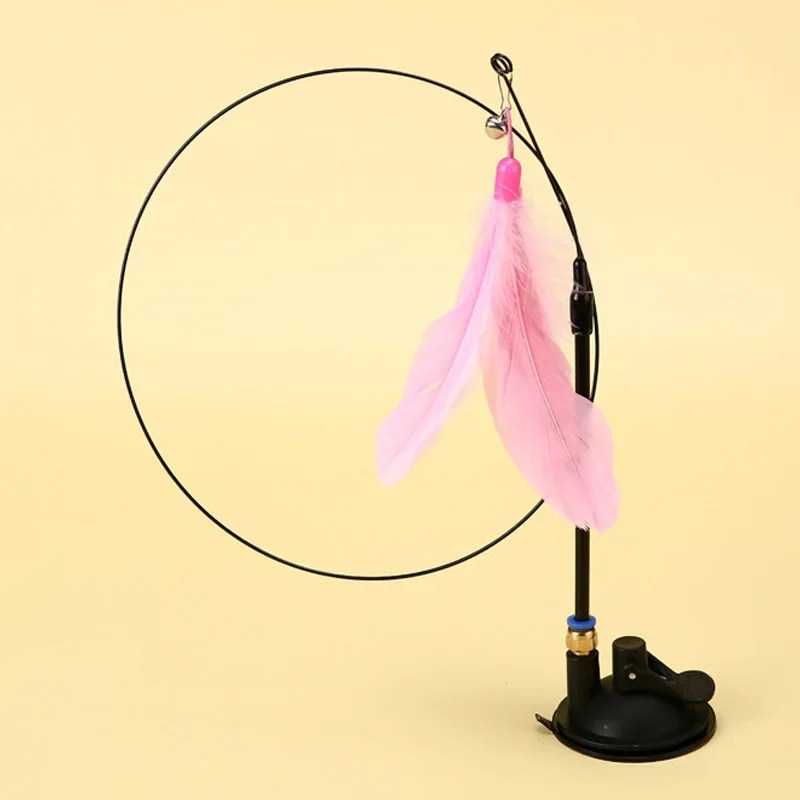 Varita de plumas interactiva fijada en superficie