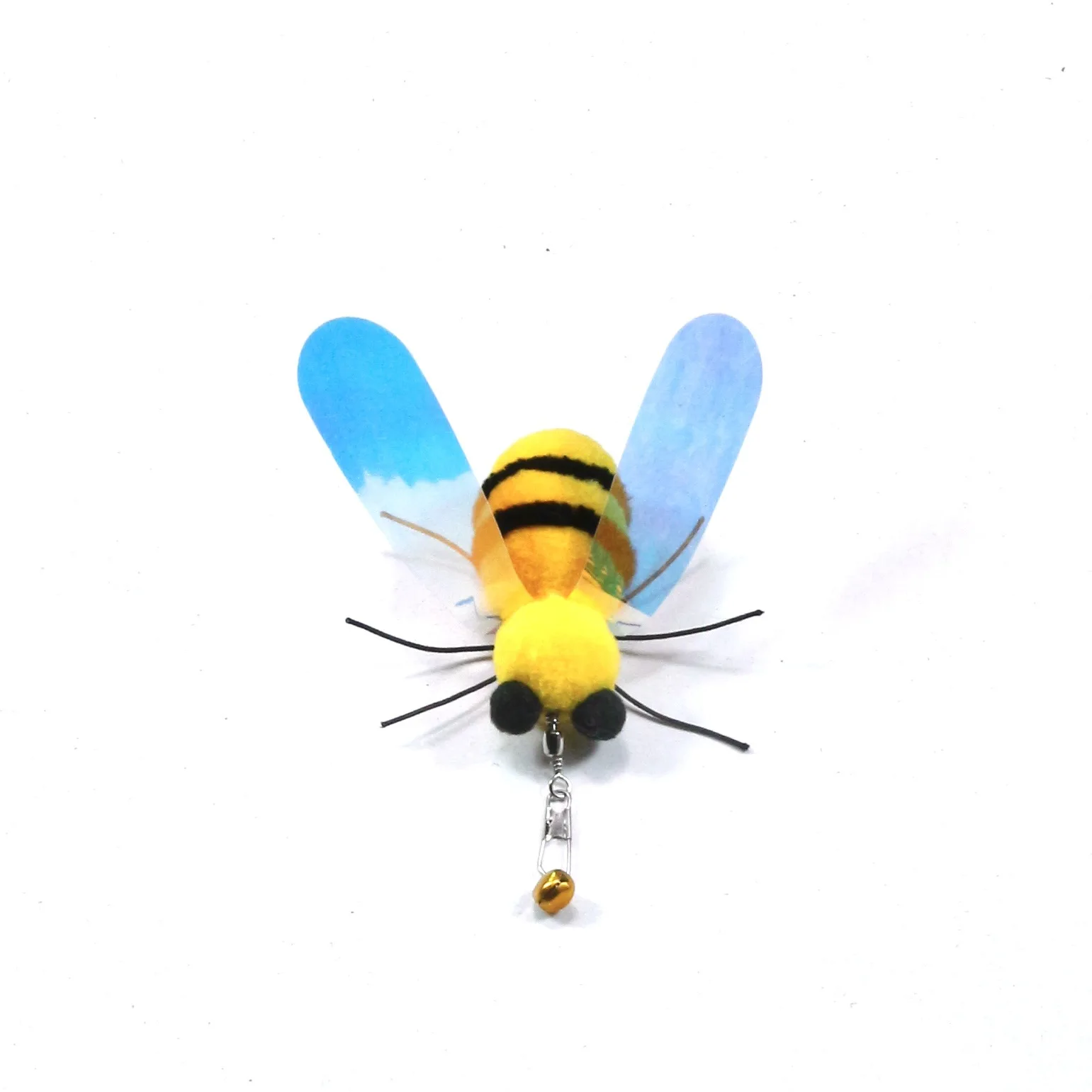 Juguete abeja peluche con campana para gatos