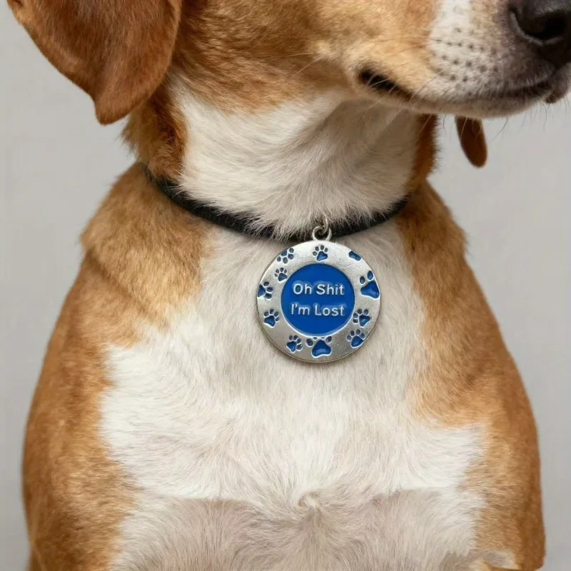 Placa de identificación personalizada para perros y gatos de metal - imagen 3