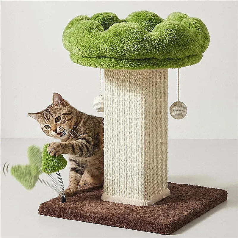 Árbol rascador para gatos con torre de sisal y protector de sofá