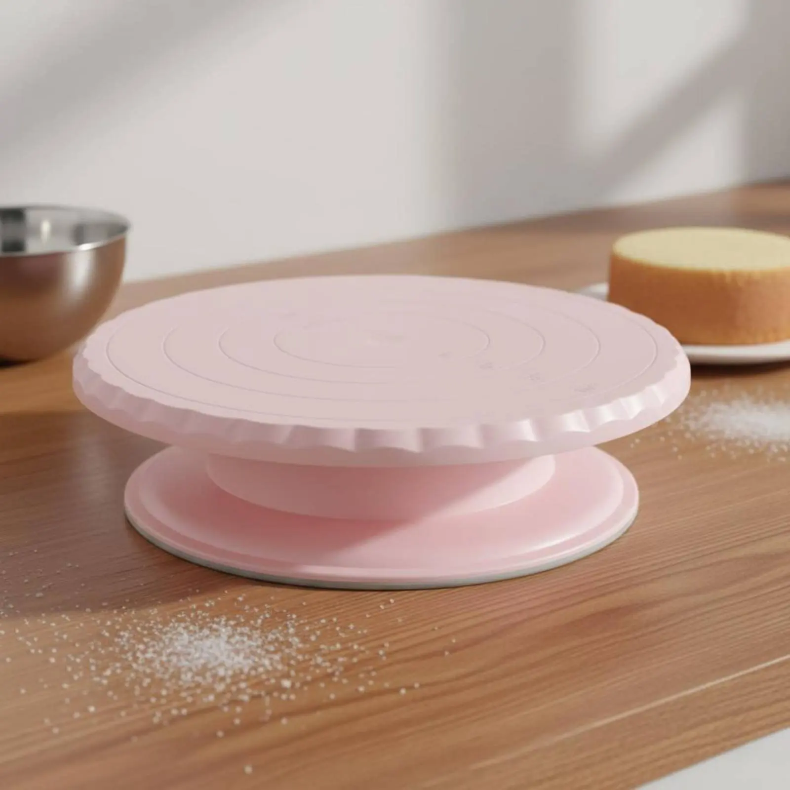 Soporte giratorio para tartas con base antideslizante y fácil limpieza - imagen 2