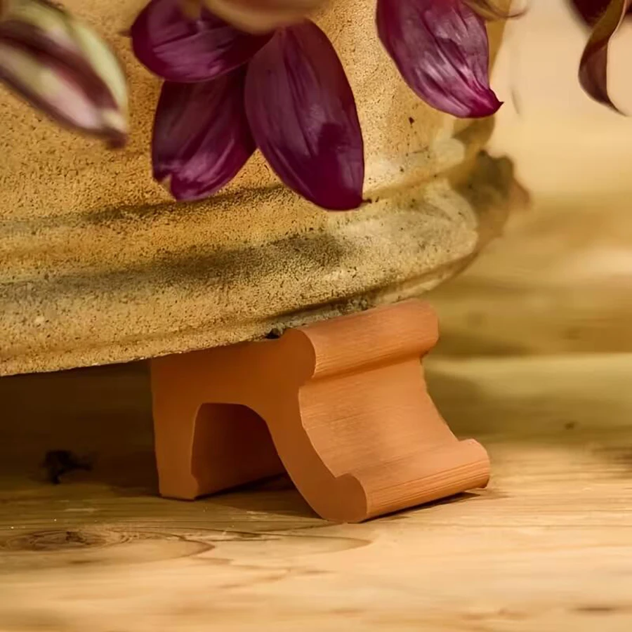Detalle de textura terracota del soporte