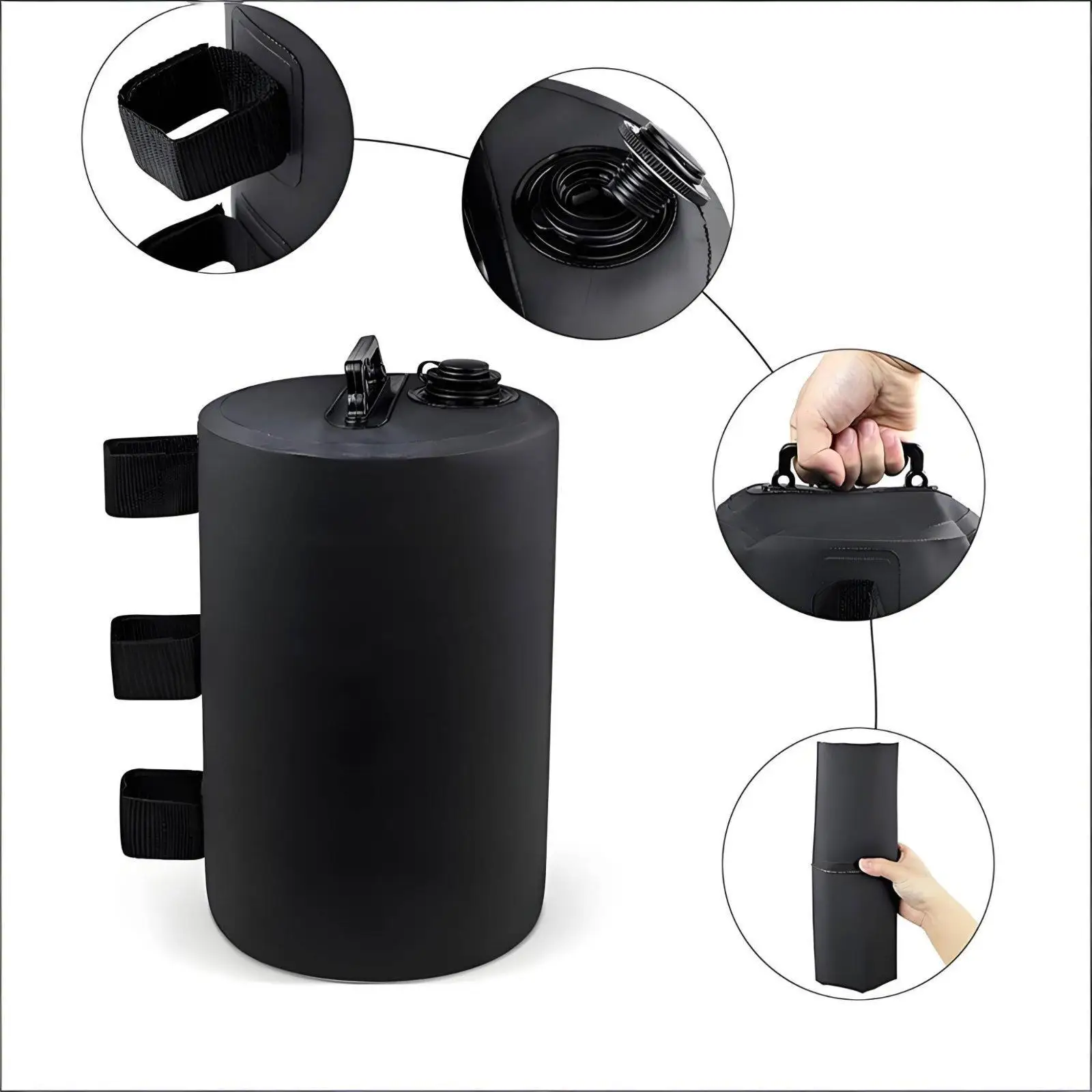 Bolsa de agua para anclar tienda y pérgola – Pesa rellenable resistente - imagen 3
