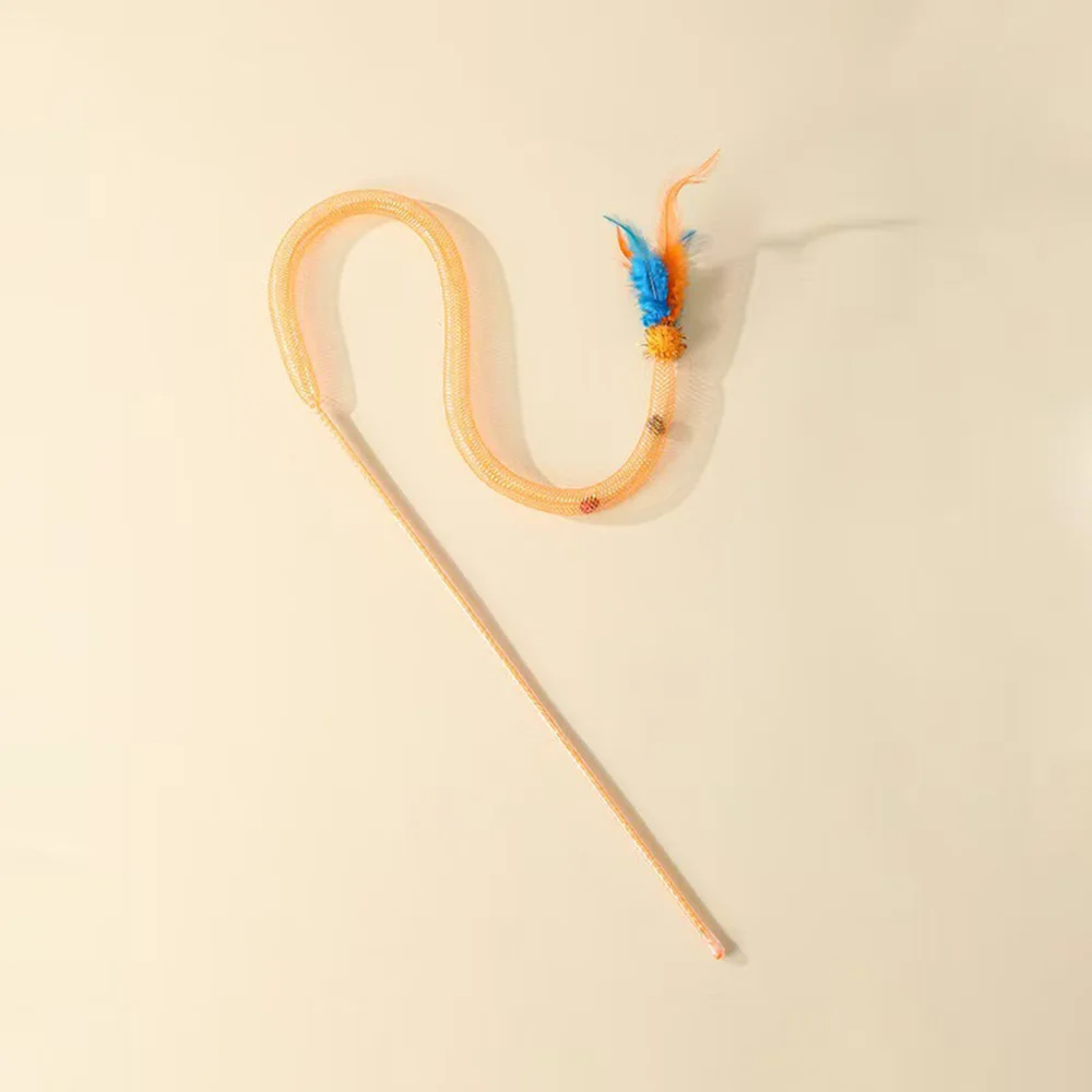 Juguete interactivo completo con pluma y bolas de catnip