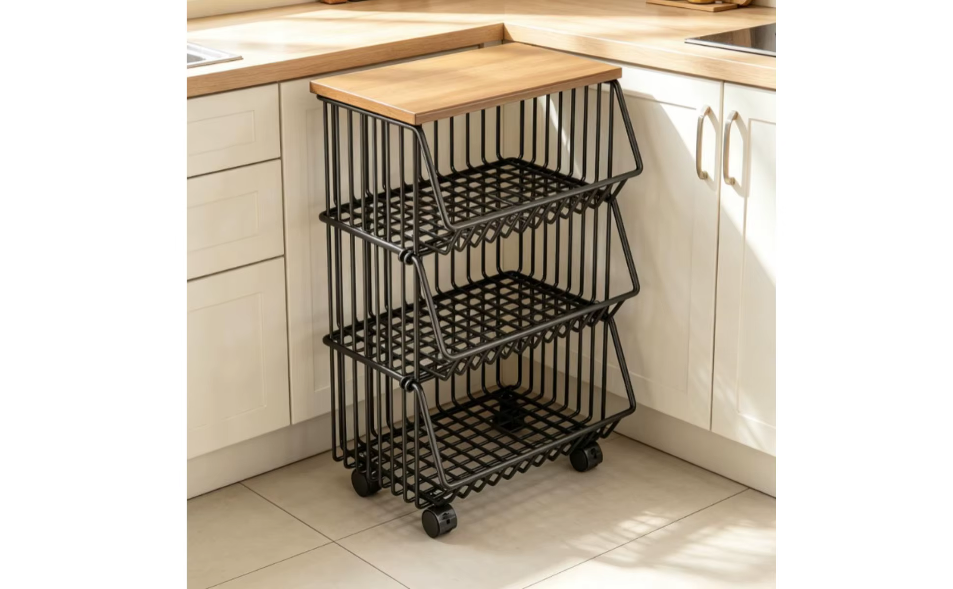 Organizador rodante para despensa y cocina
