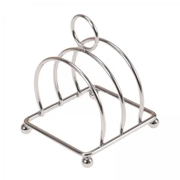 Soporte para tostadas de acero inoxidable con asas y 3 espacios - imagen 2