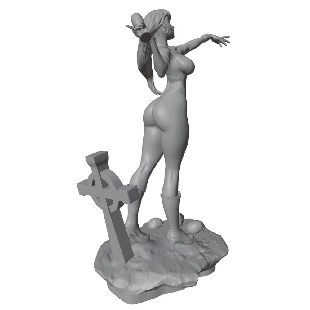 Kit de figura decorativa en resina 3D para montar, gris para gatos y perros - imagen 3