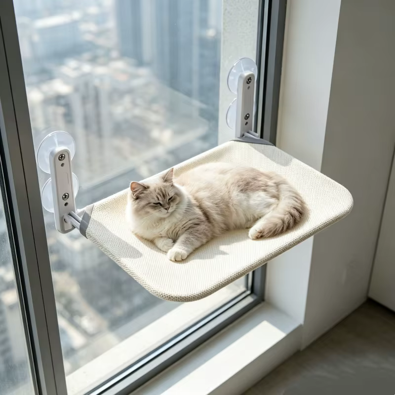 Hamaca gato ventana ventosas fuertes colchón extraíble lavable - imagen 2