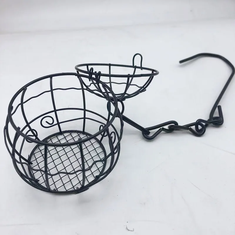 Comedero para pájaros de exterior con cadena de metal para jardín y balcón