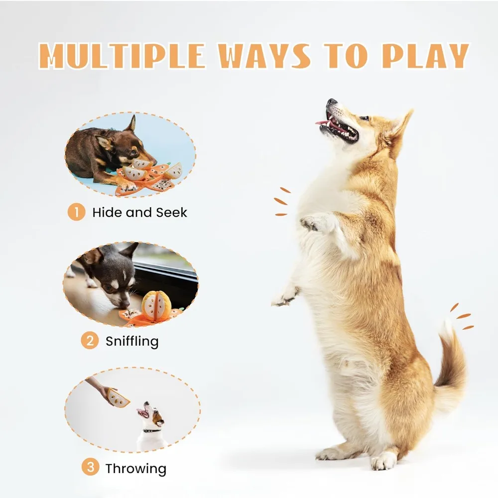 Juguete puzzle de peluche para perros – cruje y hace sonidos - imagen 4