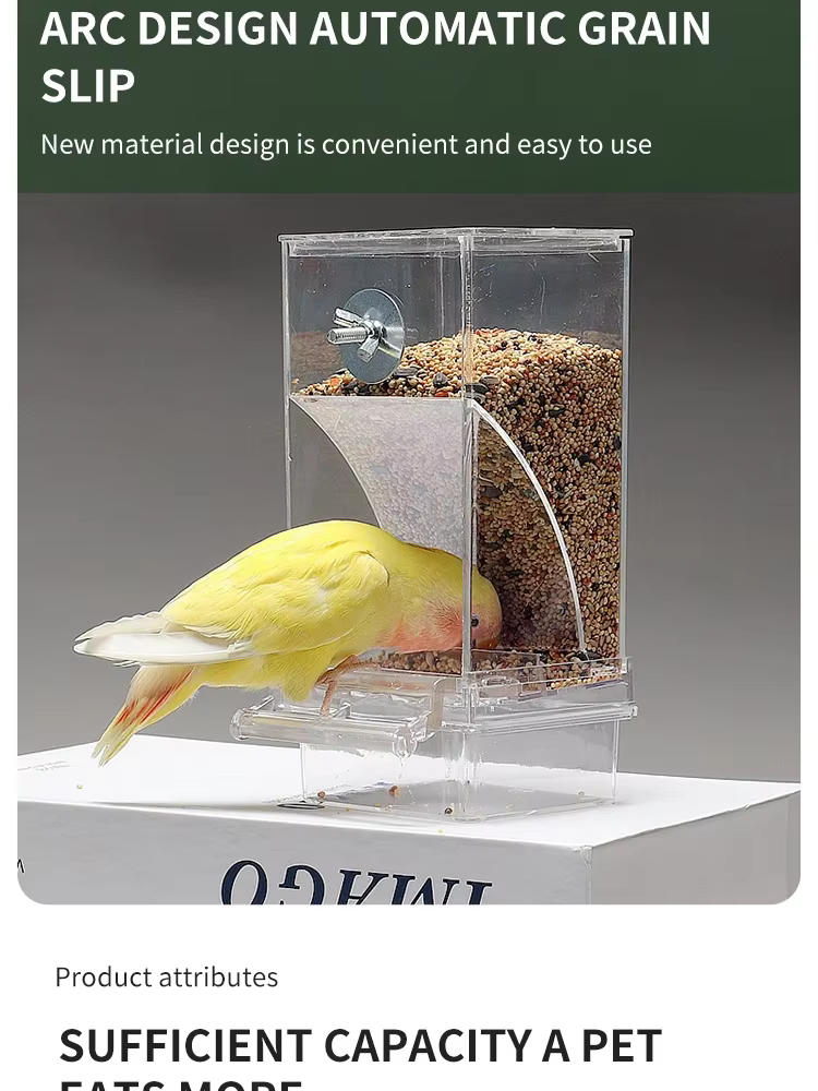 Dispensador automático de comida para aves