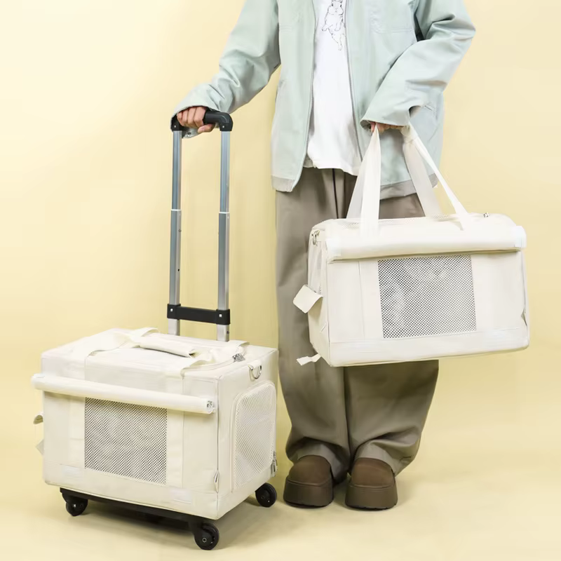 Bolsa de transporte doble capa para gatos y perros transpirable - imagen 3