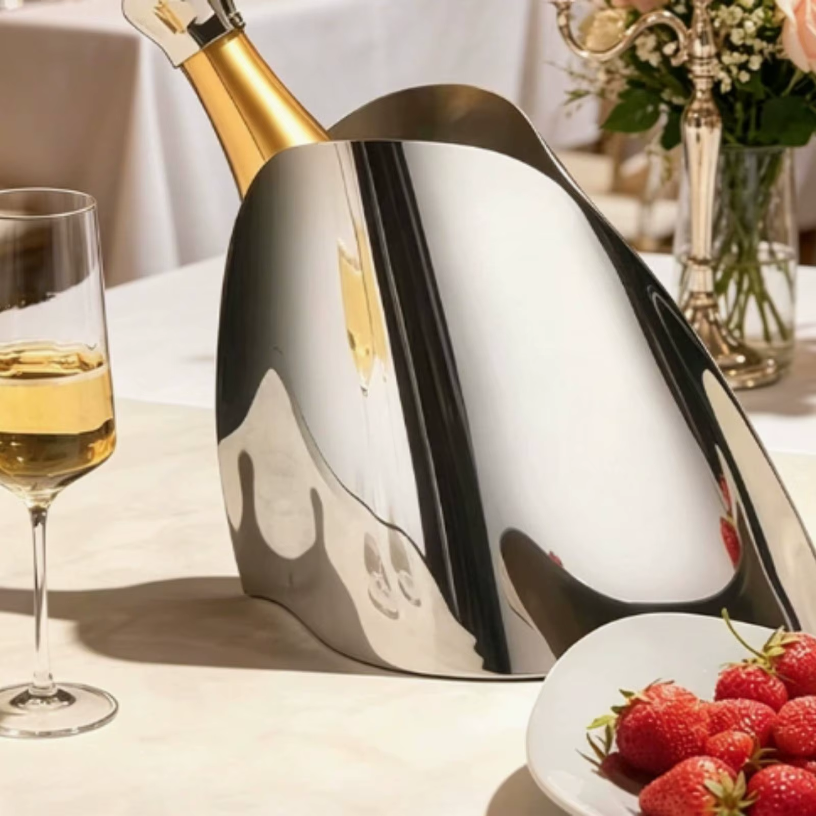 Comedero de acero inoxidable para gatos y perros – Diseño elegante para mesa o aparador - imagen 4