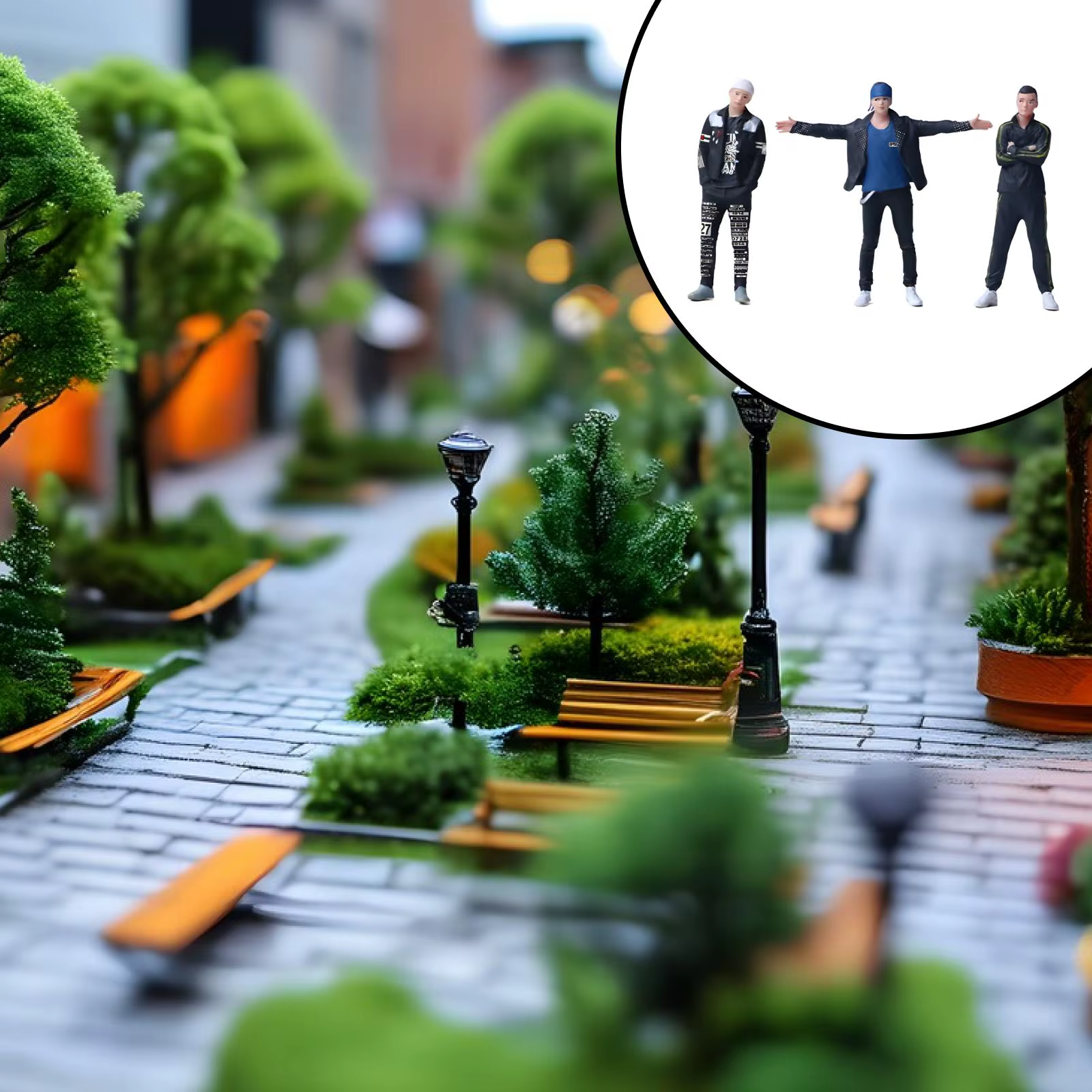 Figuras coleccionables de gatos y perros para diorama - imagen 4