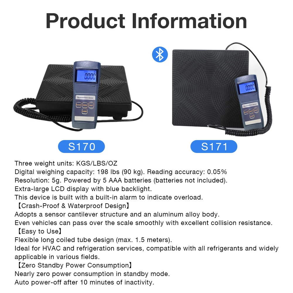 Báscula electrónica de refrigerante con Bluetooth y control remoto - imagen 4