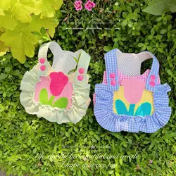 Arnés para perro con falda corta de flores, chaleco para verano