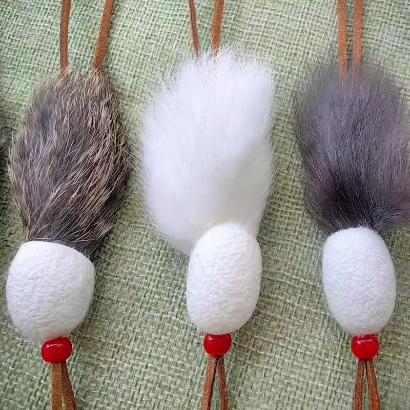 Juguete para gatos: varita de peluche con cabezas intercambiables - imagen 2