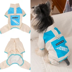 Chaqueta impermeable para perros y gatos oso de peluche primavera