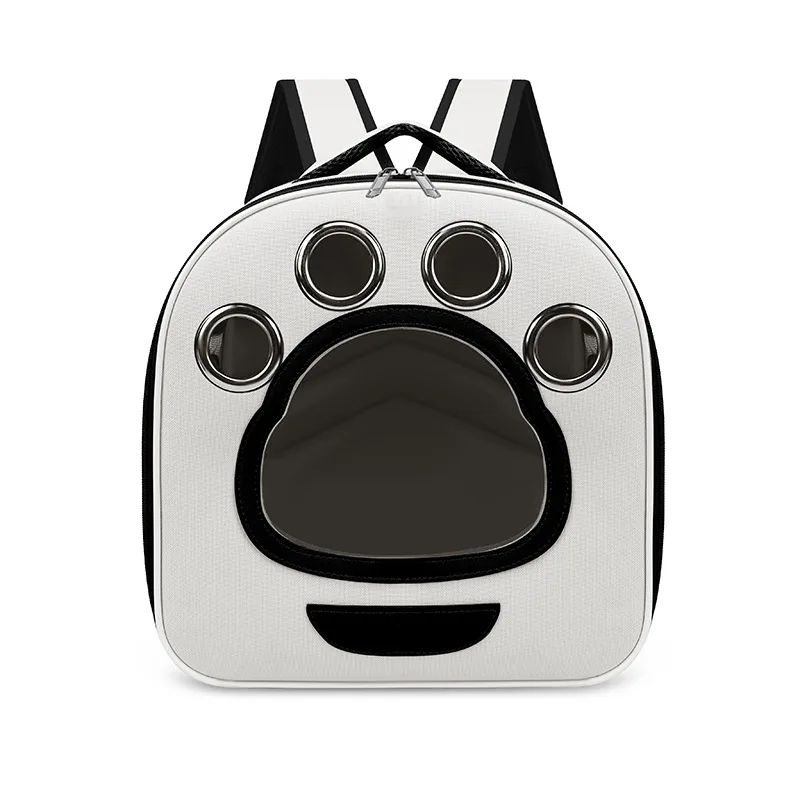 Mochila transportadora transparente plegable para gatos y perros