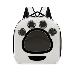 Mochila transportadora transparente plegable para gatos y perros