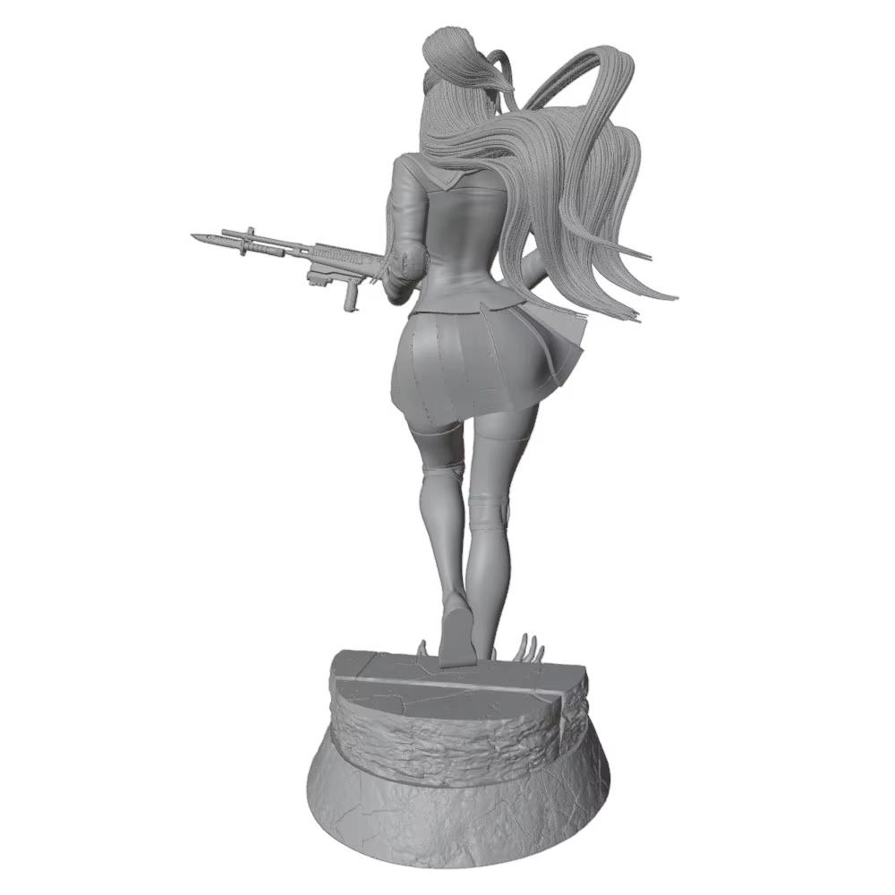 Kit modelo resina guerrera 1/24 75mm 3D DIY sin montar ni pintar - imagen 3