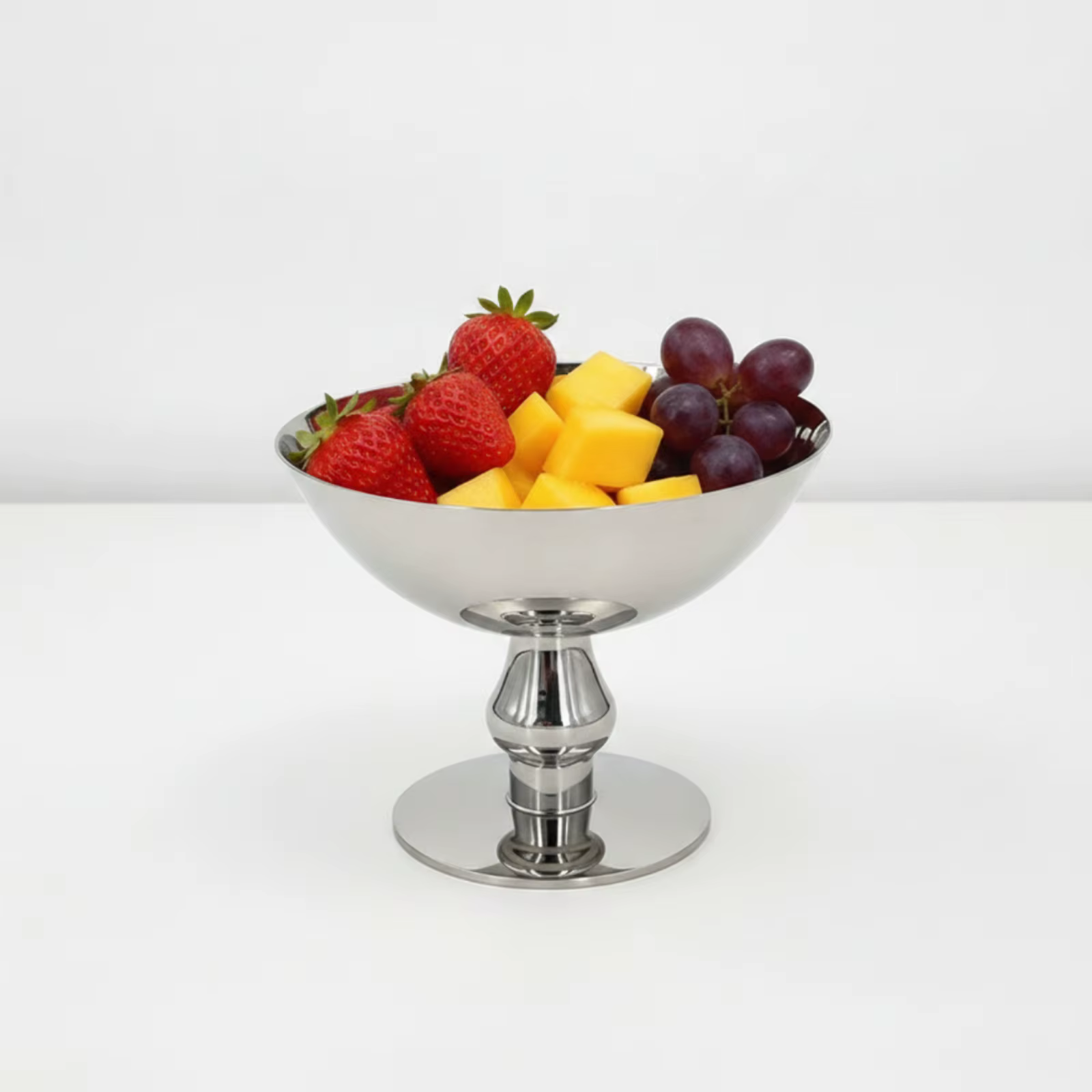 Plato con pedestal para frutas y postres – Tazón moderno y elegante - imagen 2