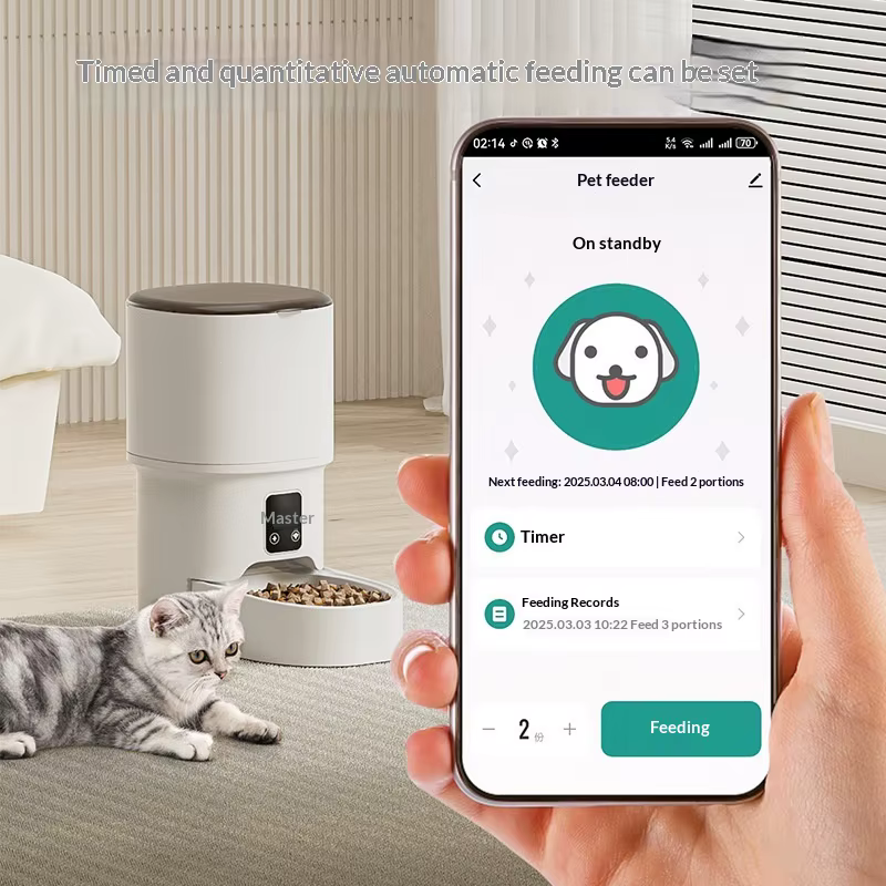 Comedero automático WiFi con temporizador para gatos y perros - imagen 2