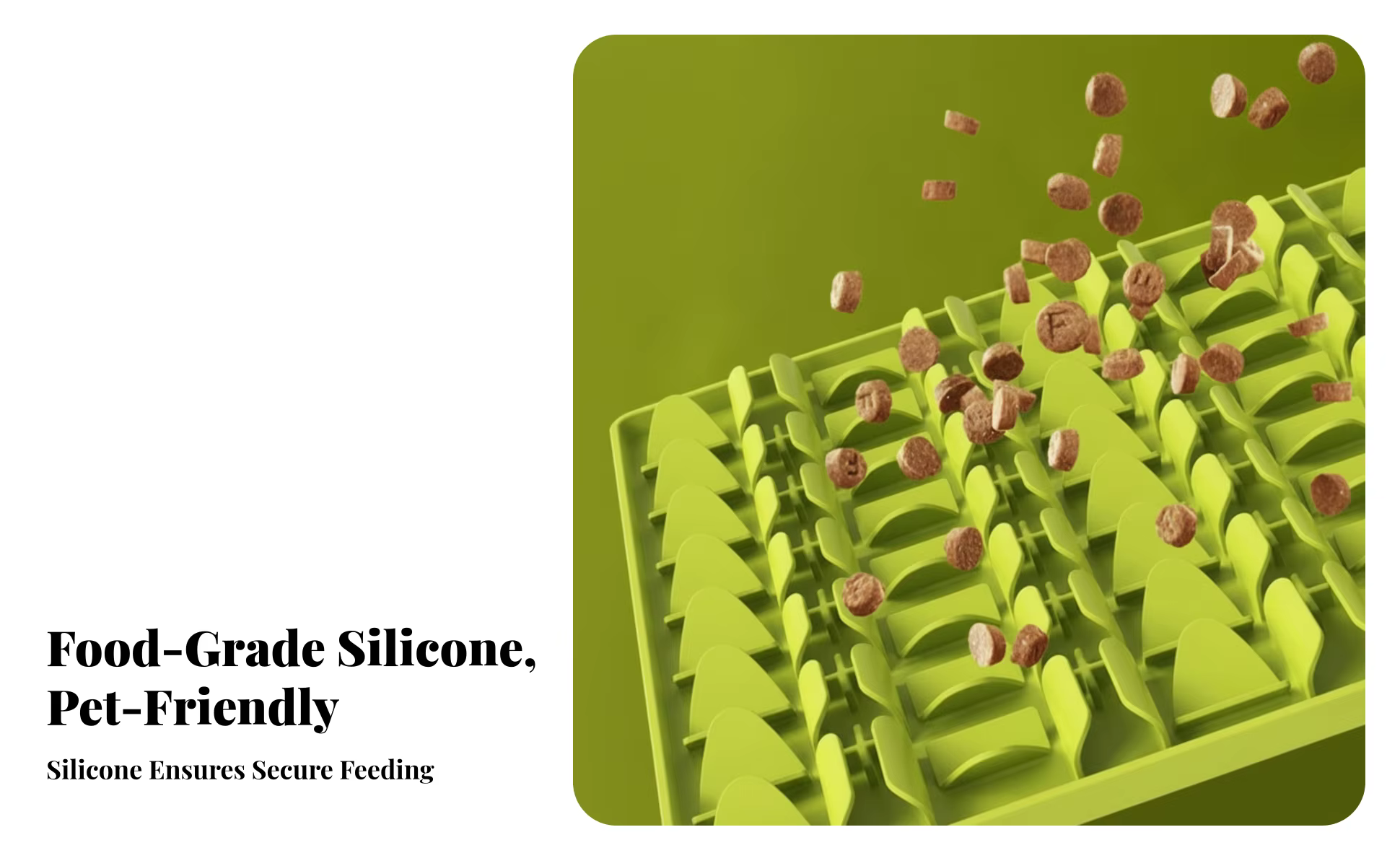 Superficie flexible de silicona de grado alimentario
